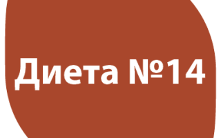 Диета №14 (диетический стол №14), разрешенные, запрещенные продукты