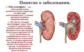 Воспаление левой почки