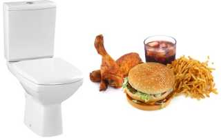 Причины развития и лечение поноса после употребления жирной пищи