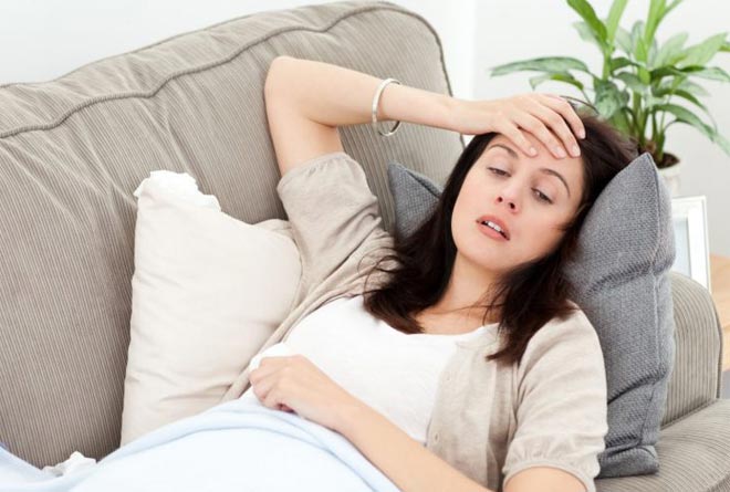 Больная женщина понос и температура